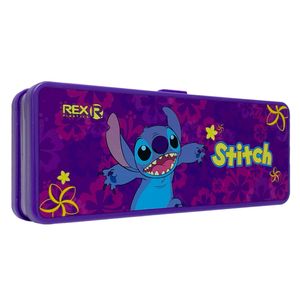 Cartuchera plástica rex doble stitch