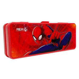 Cartuchera plástica rex doble spiderman