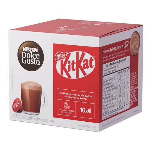 Cápsulas, Dolce Gusto, KitKat, 10 Cápsulas