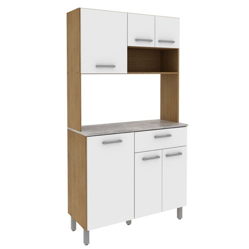 Kit cocina 6p 1c almendra \ blanco cz1027.0001 \ 002 (167.5x87.2x38cm)