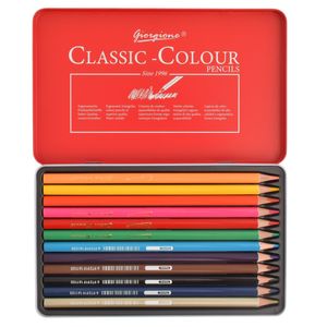 Lapiz color acuarelable e \ caja metalica x12 pz. ref:es26702