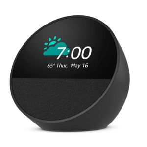 Asistente de Voz Alexa, Echo Spot, Parlante, Alarma, Color Negro