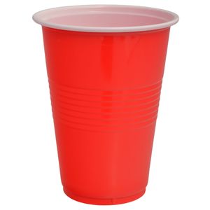 Vaso plast.rojo x12 pz.ref:es27188 (9.4x11.7cm)