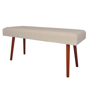 Banco Rectangular Home Life, Color Crema, 96x40x44cm, 96x40x44cm