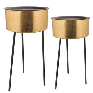 Mesas laterales x2 pcs ref:es27382 40x40x60cm \ 35x35x50cm