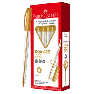 Boligrafo faber trilux dorado ref:bo.f.3201
