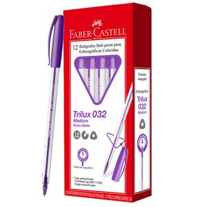 Boligrafo faber trilux morado ref:bo.f.3216