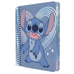 Cuaderno universitario premium stitch cuadros 96hjs