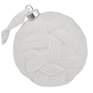 Adorno nav.bola blanca x2 pz. ref:es26822 (9cm)
