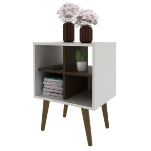 Velador 4 nicho nogal \ blanco e1720.0004 (184.5x99.5x46.8cm)