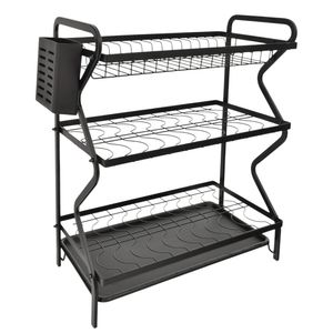 Platera metalica 3 niveles negro san5444 \ mzy-1133a (53x24.5x54cm)
