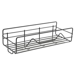 Repisa metalica p \ baño 1 nivel c \ ganchos hm0683 \ cy-0179(27x11x10)