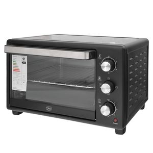 Horno Eléctrico Negro, Electric Life, 1400W, 110 V, 60 Hz, 18 Litros, 27cmx43cm, TO1801