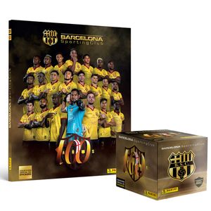 Combo Centenario Colección Barcelona SC, Álbum Pasta Dura, 50 Sobres