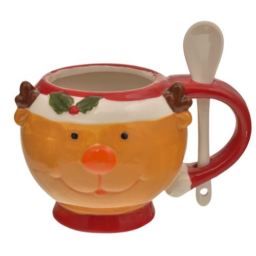 Jarro Navideño, Con Cuchara, 16Cmx10Cm, Nh24B2414