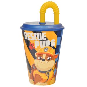 Vaso c \ tapa y sorbete paw patrol boy ref:81630