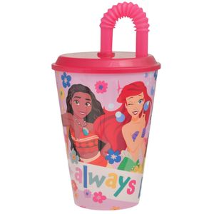 Vaso c \ tapa y sorbete princess ref:82030