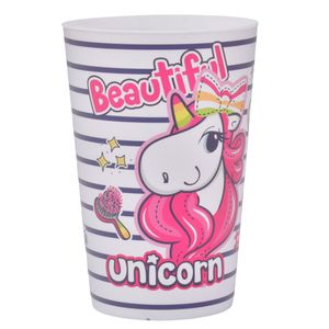 Vaso plast.infantil unicornio ref:161910-003 340cc