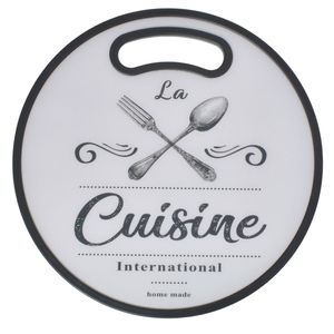 Tabla picar plast redonda surt 30cm ref:kt171400