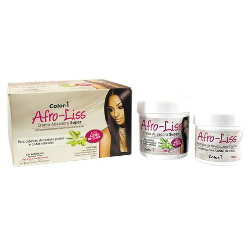 Kit de alizado afroliss 200gr super con aceite de oliva