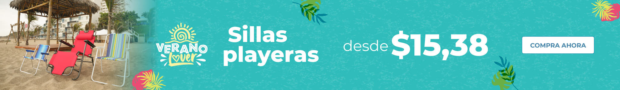 TODO para esta temporada sillas playeras desde $15,38