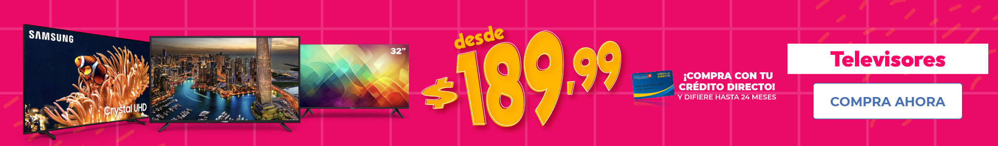 ¡TODO televisores con ENVÍO GRATIS hasta el 14 de Junio!