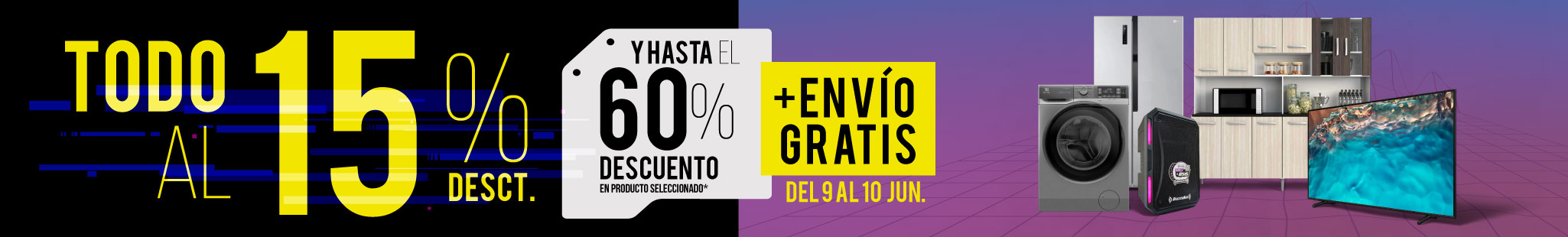 TODO al 15% Dsct + ENVÍO GRATIS