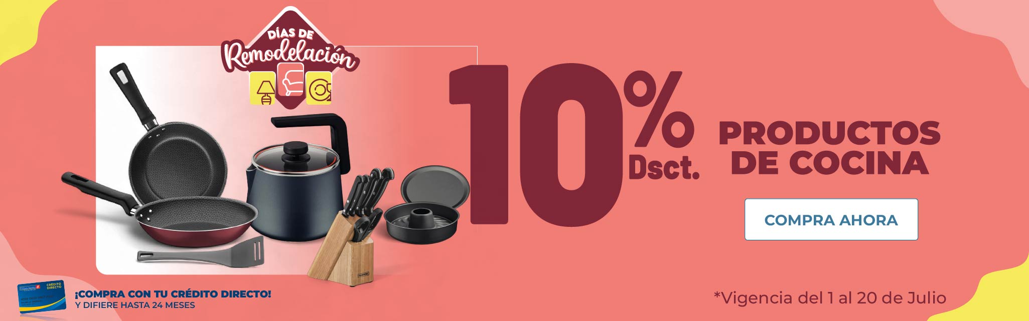 Campaña de remodelación TODO productos de cocina al 10% Dto