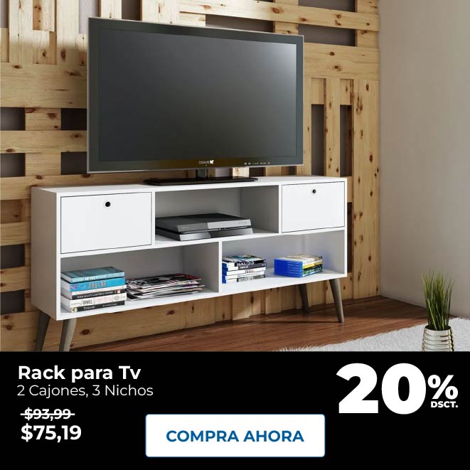 Rack para Tv Brv, 2 Cajones