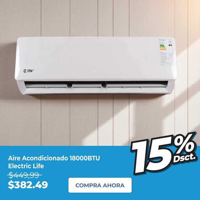 Aire Acondicionado Electric Life, 18000BTU, Split, Mayor Alcance, CS-18C2A
