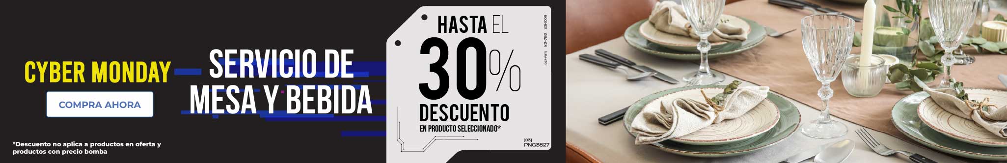 Vajillas hasta el 30% Dsct