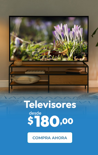Televisores desde $180