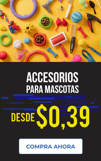 Accesorios de mascota desde $0.39