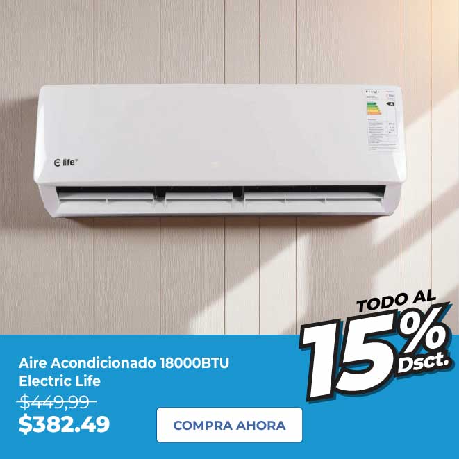 Aire Acondicionado Electric Life, 18000BTU, Split, Mayor Alcance, CS-18C2A