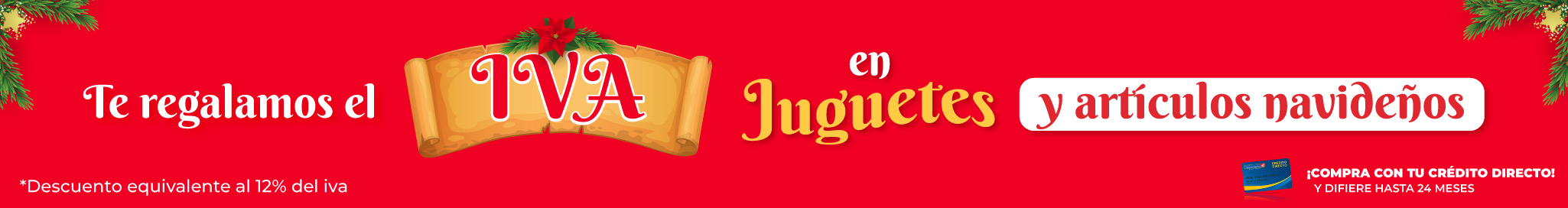 Juguetes y Navidad sin iva
