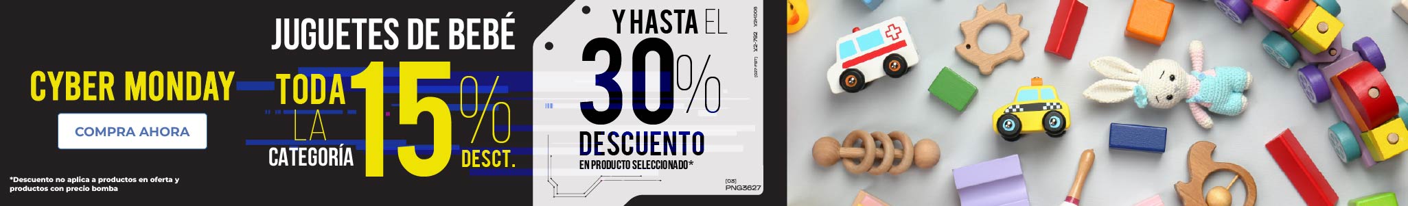 TODO juguetes de bebé al 15% Dsct + ENVÍO GRATIS