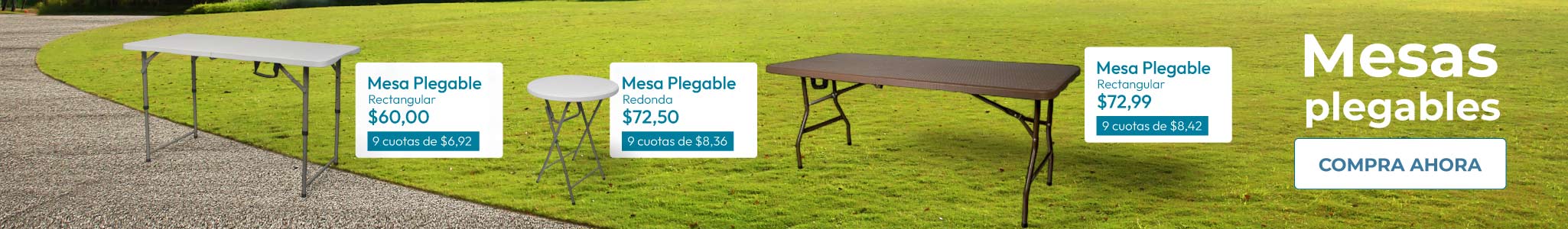 Mesas plegables
