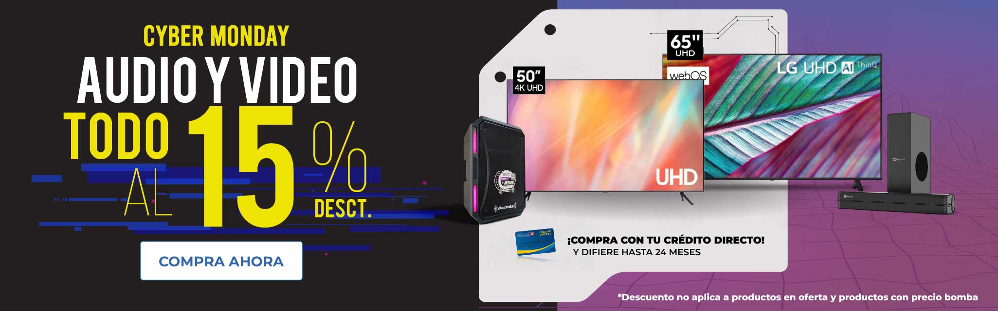 TODO audio y video al 15% Dsct + ENVÍO GRATIS