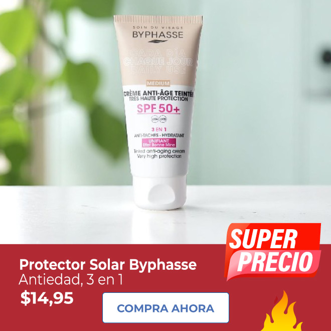Protector solar Byphase $14.95